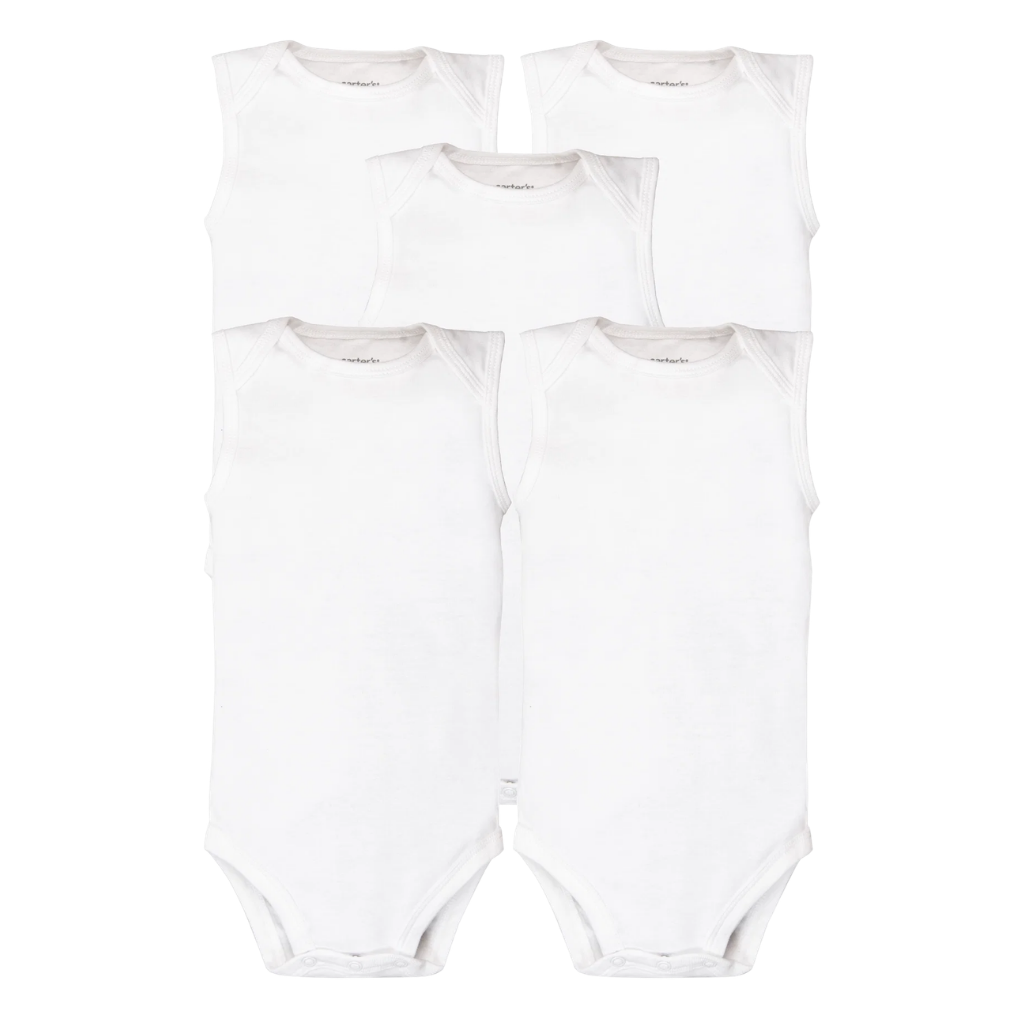 Carter's Layette Bebek 5'li Beyaz Body Set