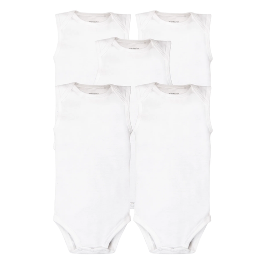 Carter's Layette Bebek 5'li Beyaz Body Set