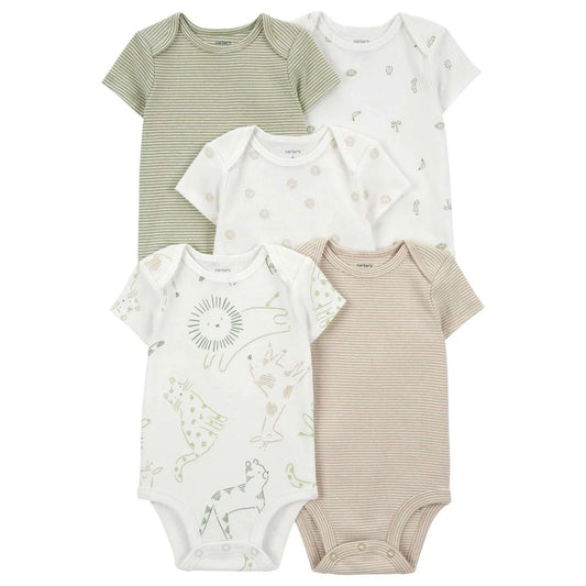 Carter's Layette Bebek 5’li Kısa Kollu Body