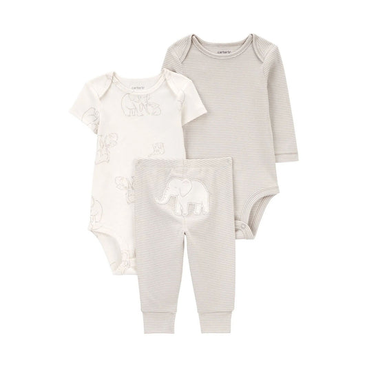 Carter's Layette Bebek Body Pantolon Set 3'lü Paket