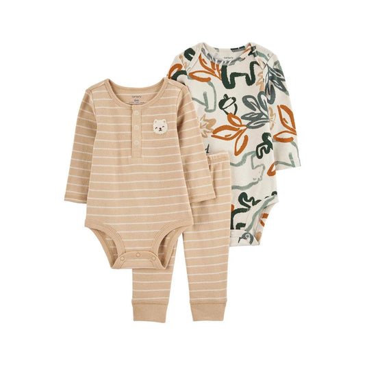 Carter's Layette Erkek Bebek 3'lü Alt Üst Set