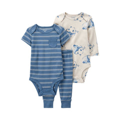 Carter's Layette Erkek Bebek 3'lü Alt Üst Set