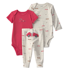 Carter's Layette Erkek Bebek 3'lü Set Gri