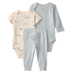 Carter's Layette Erkek Bebek 3'lü Set Mavi