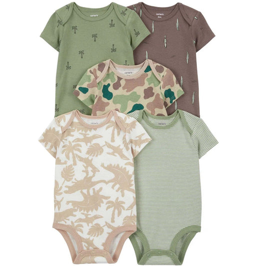 Carter's Layette Erkek Bebek 5’li Kısa Kollu Body