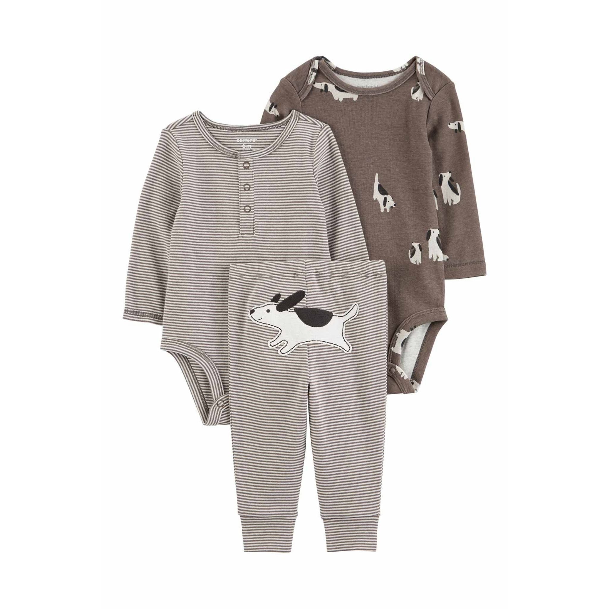 Carter's Layette Erkek Bebek Body Pantolon 3 lü Set