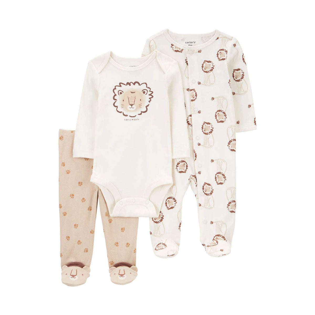Carter's Layette Erkek Bebek Tulum Body Pantolon Set 3'lü Paket