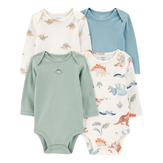 Carter's Layette Erkek Bebek Uzun Kollu 4'lü Body