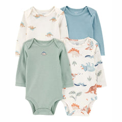 Carter's Layette Erkek Bebek Uzun Kollu 4'lü Body