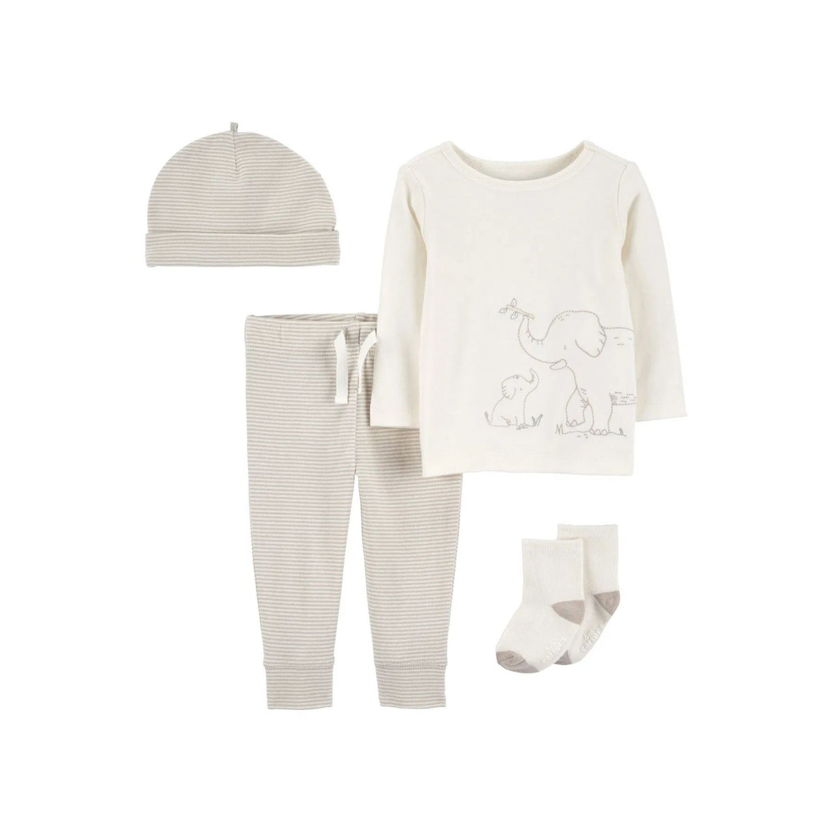 Carter's Layette Erkek Bebek Uzun Kollu Tulum Set 2'li Paket