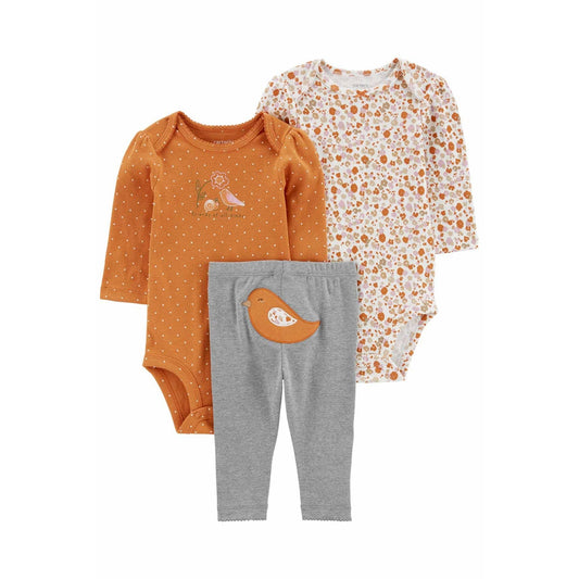 Carter's Layette Kız Bebek 3'lü Alt Üst Set