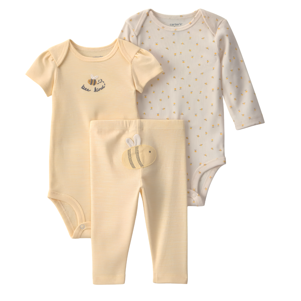 Carter's Layette Kız Bebek 3'lü Set Sarı