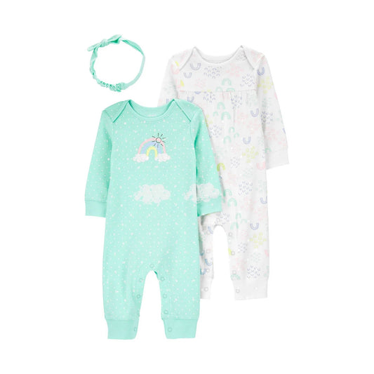 Carter's Layette Kız Bebek Tulumlu Set