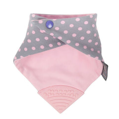 Cheeky Chompers Diş Kaşıyıcılı Önlük Polka Dot Pink