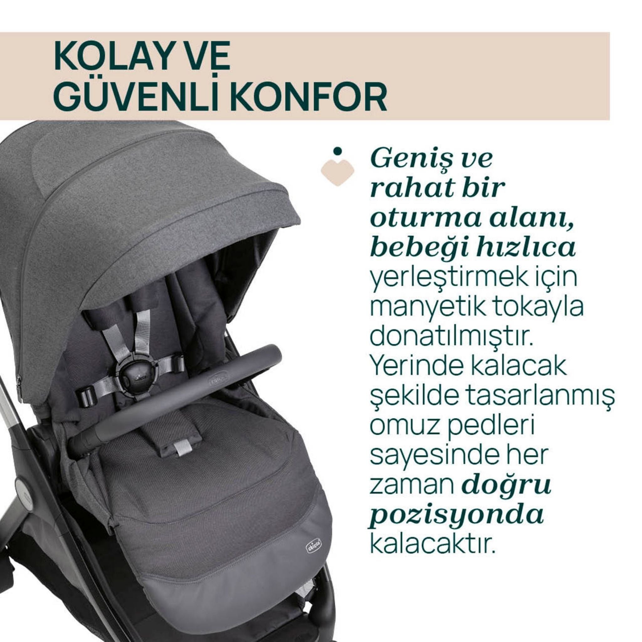 Chicco Bellargio Bebek Arabası Lunar Rock
