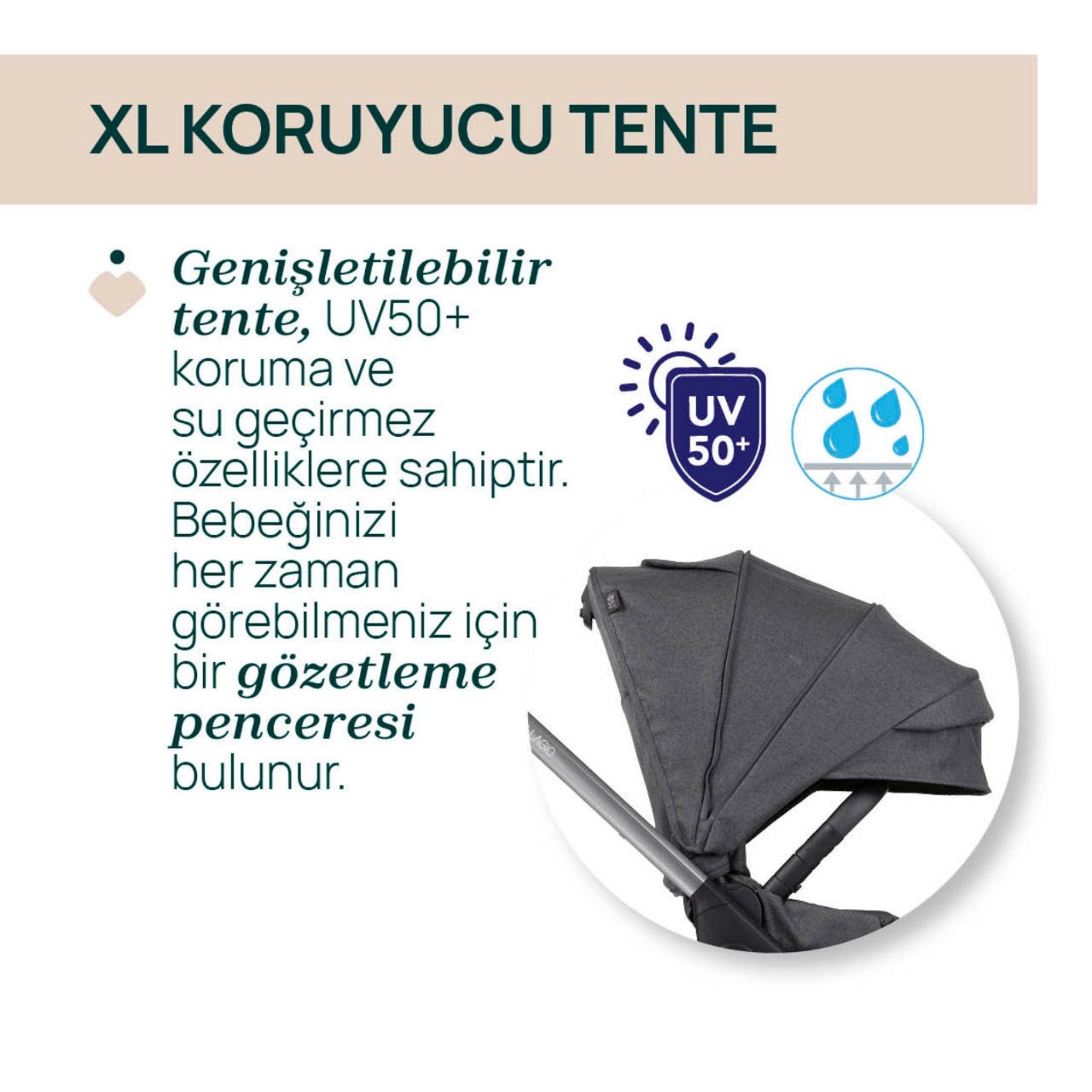 Chicco Bellargio Bebek Arabası Lunar Rock