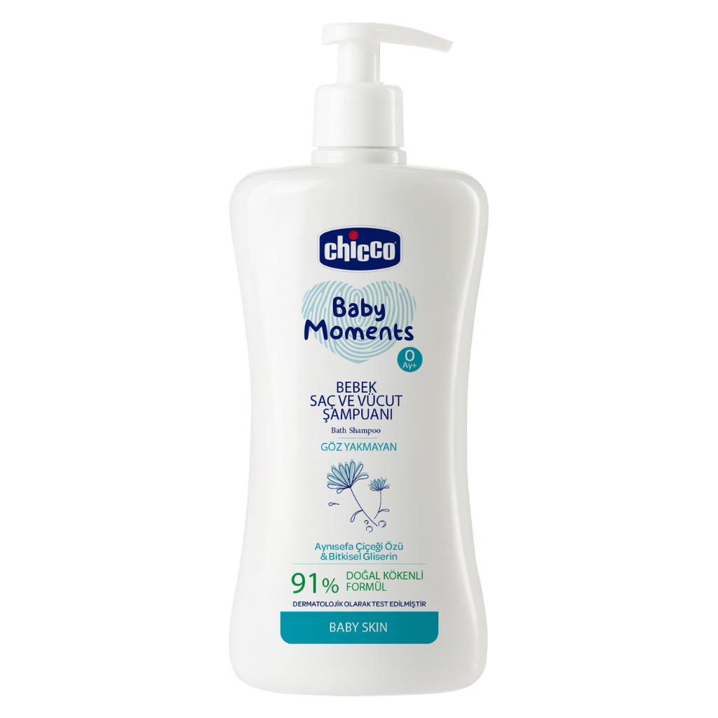 Chicco Baby Moments Doğal Saç ve Vücut Şampuanı 500ml