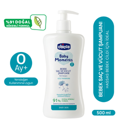 Chicco Baby Moments Doğal Saç ve Vücut Şampuanı 500ml