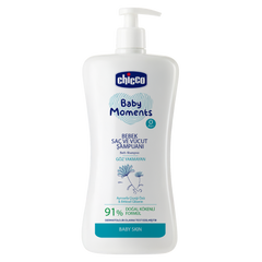 Chicco Baby Moments Doğal Saç ve Vücut Şampuanı 750ml