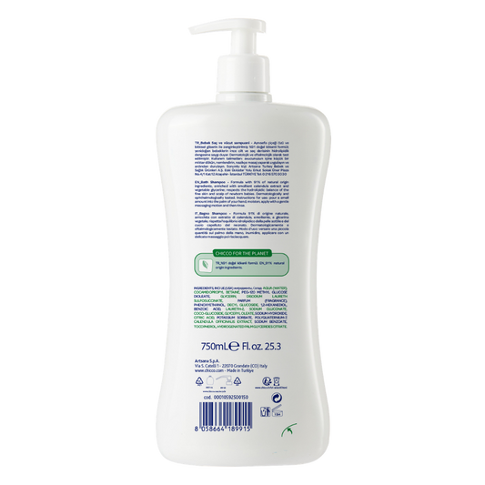 Chicco Baby Moments Doğal Saç ve Vücut Şampuanı 750ml