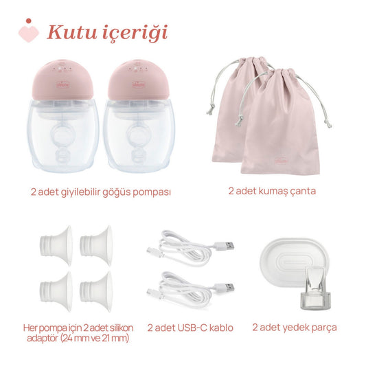 Chicco Giyilebilir Çiftli Göğüs Pompası