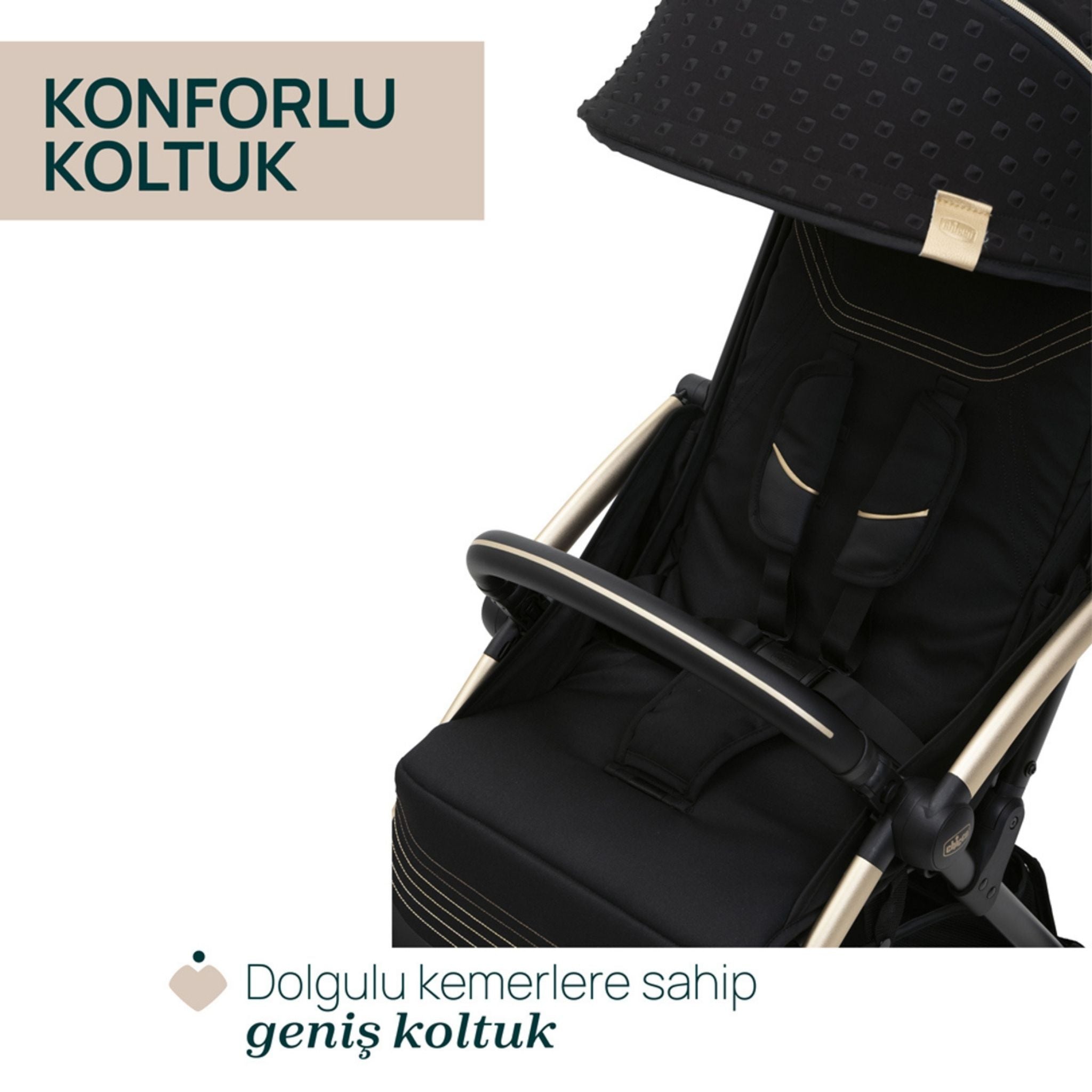 Chicco Goody Xplus Bebek Arabası Black Re Lux