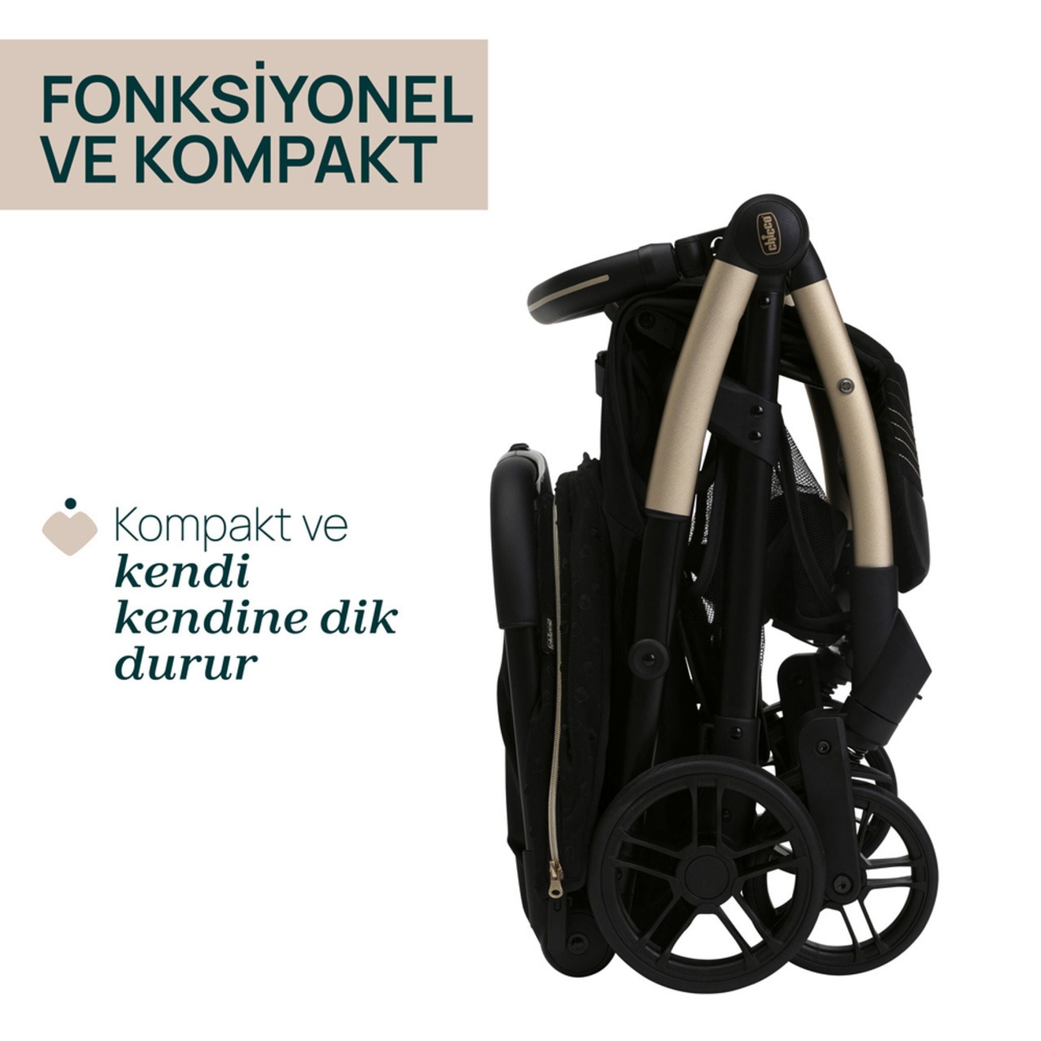 Chicco Goody Xplus Bebek Arabası Black Re Lux