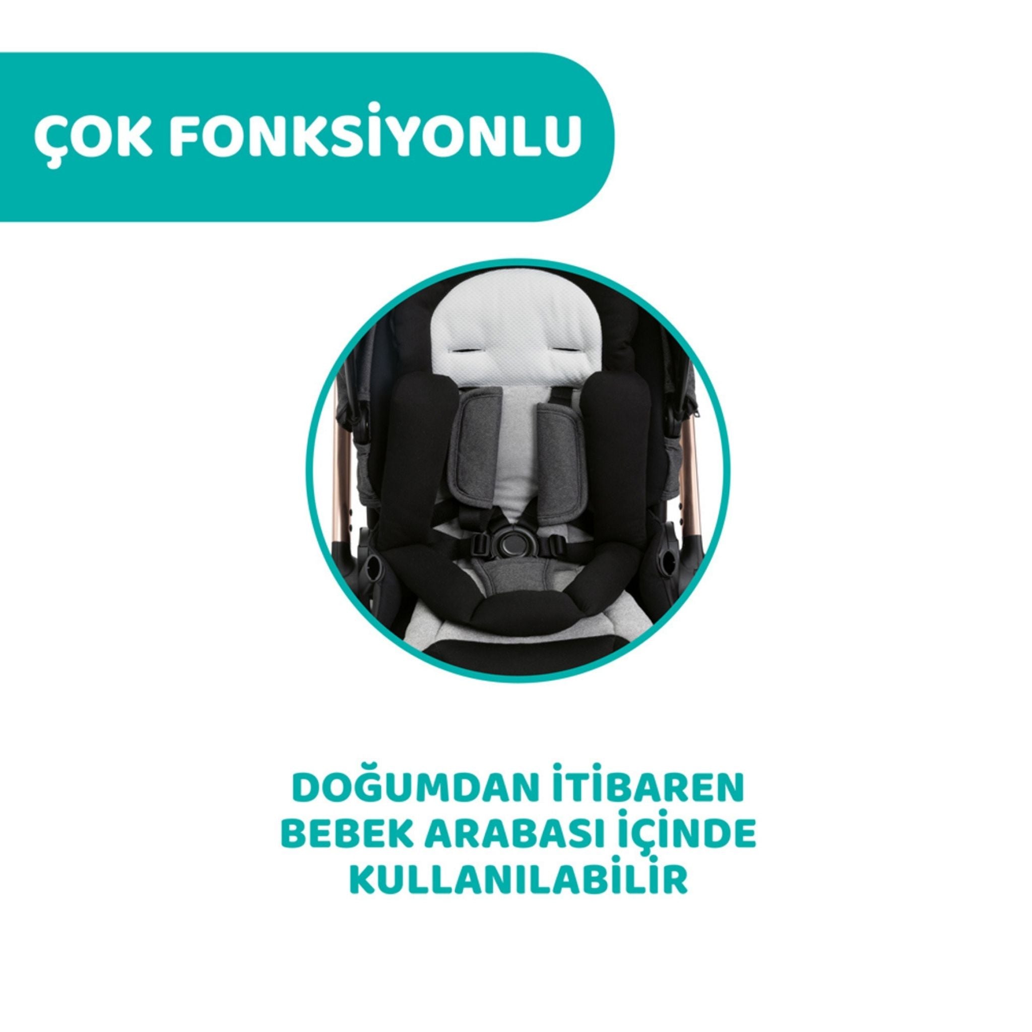 Chicco Mysa Bebek Arabası Black Satin