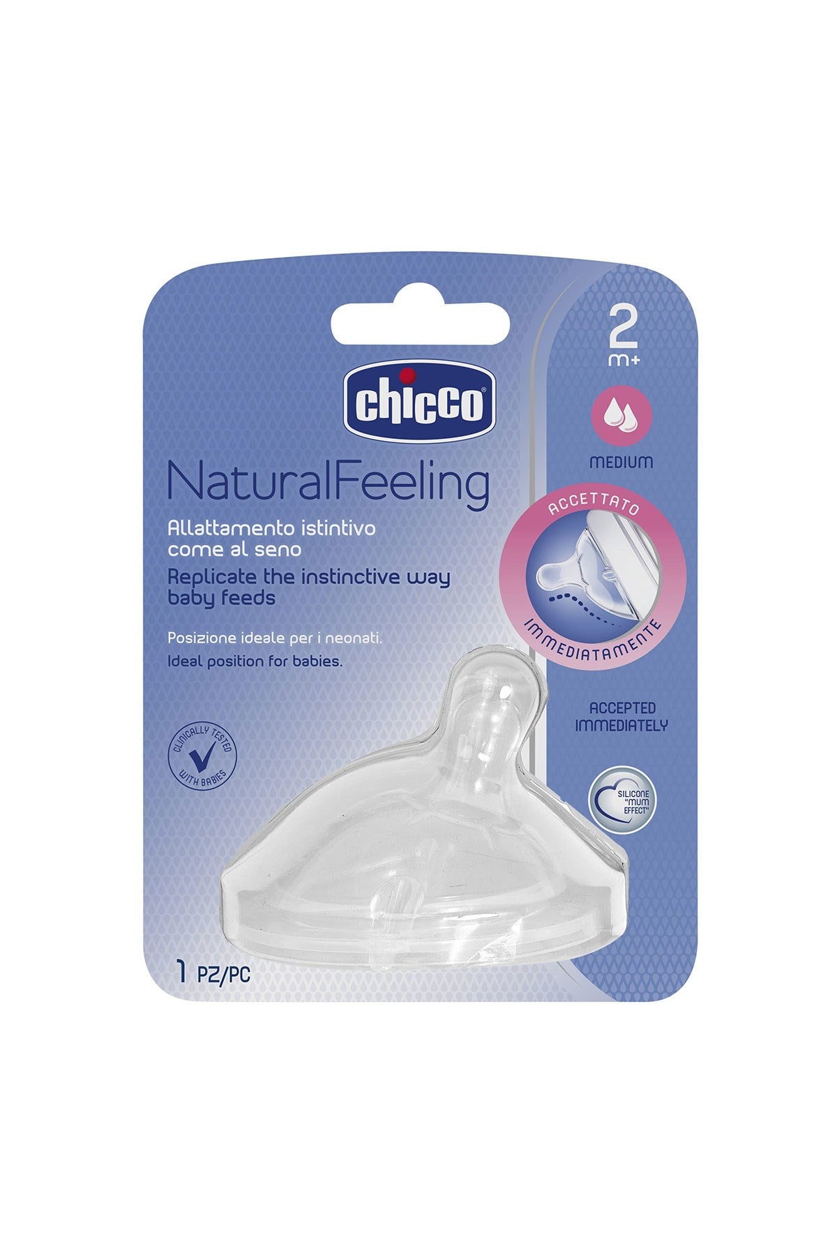 Chicco Natural Feeling Bib. Emz. 2ay+