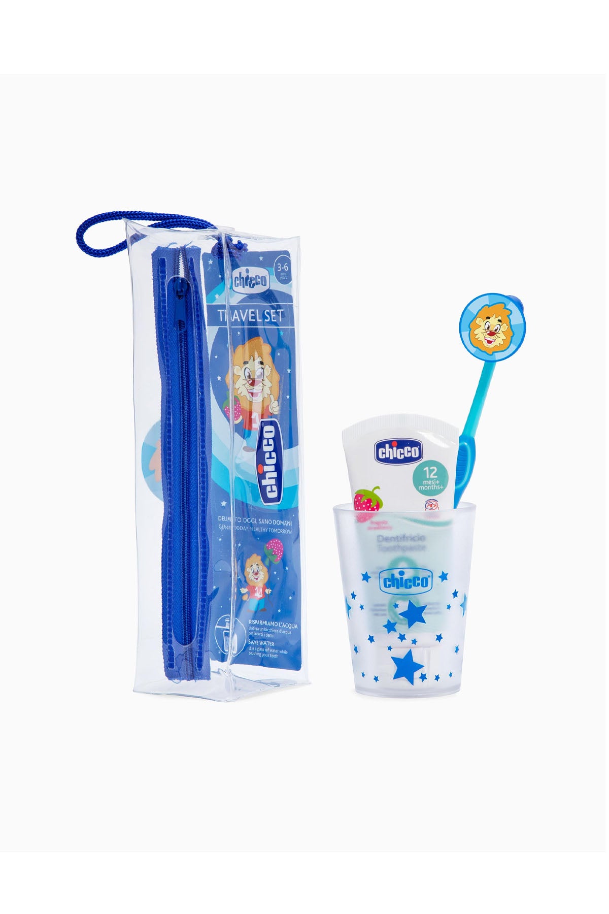 Chicco New Oral Diş Fırçası Seti 36+ Ay - Mavi