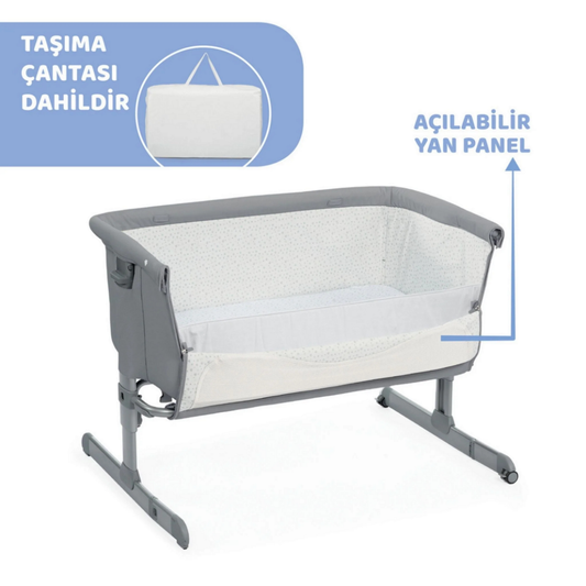 Chicco Next2Me Dream Sage Anne Yanı Gri