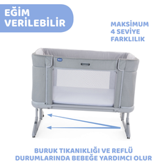 Chicco Next2Me Forever Anne Yanı Beşik Cot Rice