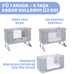 Chicco Next2Me Forever Anne Yanı Beşik Cot Rice