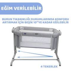 Chicco Next2Me Magic Evo Anne Yanı Beşik Desert Taupe