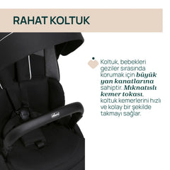 Chicco One4ever Lounge Bebek Arabası Black Beauty