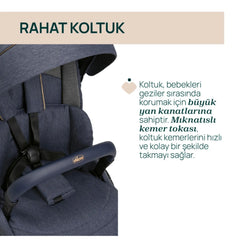 Chicco One4ever Lounge Bebek Arabası Denım Shıne