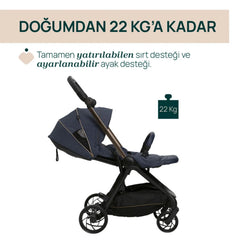 Chicco One4ever Lounge Bebek Arabası Denım Shıne