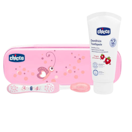 Chicco Pembe Diş Fırçası Seti