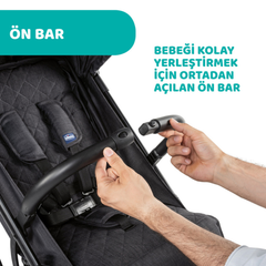 Chicco Trolley Me Bebek Arabası Light Grey