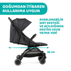 Chicco Trolley Me Bebek Arabası Light Grey