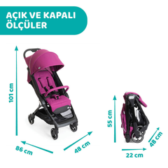 Chicco We Bebek Arabası Black