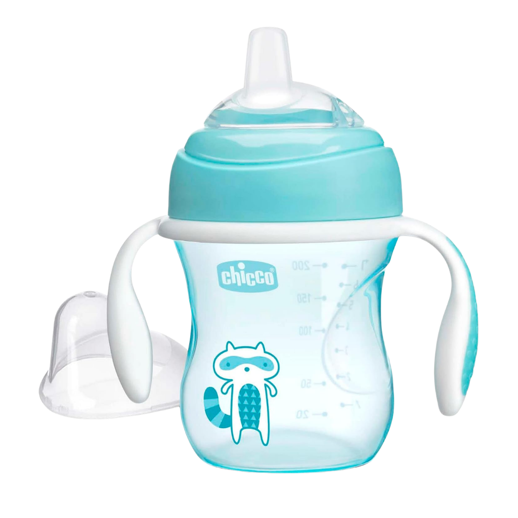 Chicco Yumuşak Uçlu Geçiş Bardağı 4 Ay+ Erkek - Welcome Baby