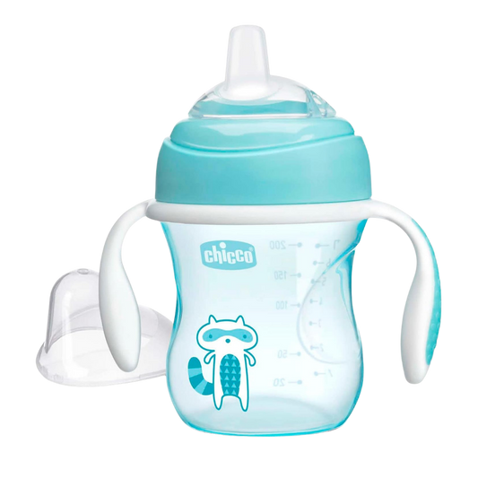 Chicco Yumuşak Uçlu Geçiş Bardağı 4 Ay+ Erkek - Welcome Baby