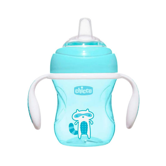 Chicco Yumuşak Uçlu Geçiş Bardağı 4 Ay+ Erkek - Welcome Baby