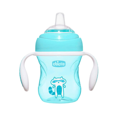 Chicco Yumuşak Uçlu Geçiş Bardağı 4 Ay+ Erkek - Welcome Baby