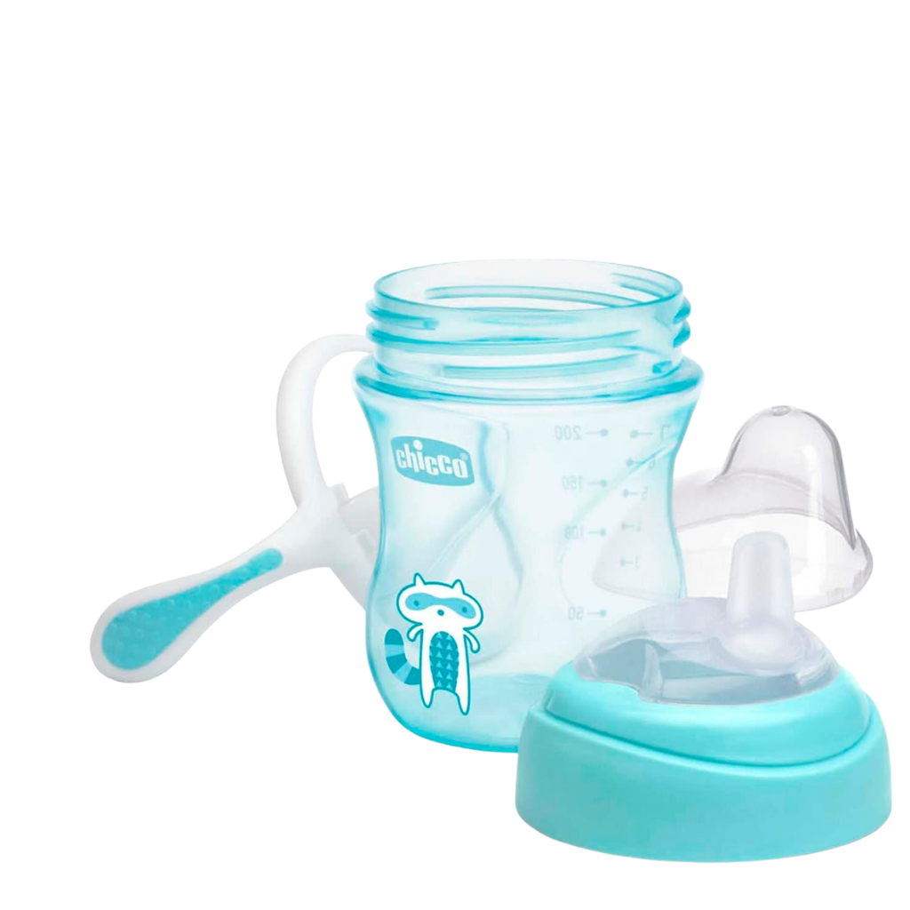 Chicco Yumuşak Uçlu Geçiş Bardağı 4 Ay+ Erkek - Welcome Baby