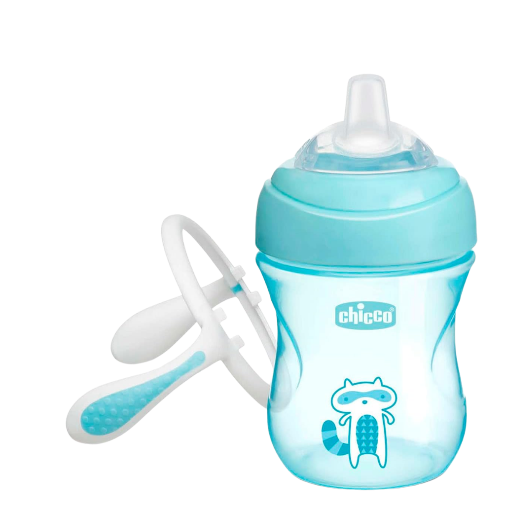 Chicco Yumuşak Uçlu Geçiş Bardağı 4 Ay+ Erkek - Welcome Baby