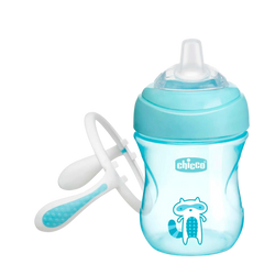 Chicco Yumuşak Uçlu Geçiş Bardağı 4 Ay+ Erkek - Welcome Baby