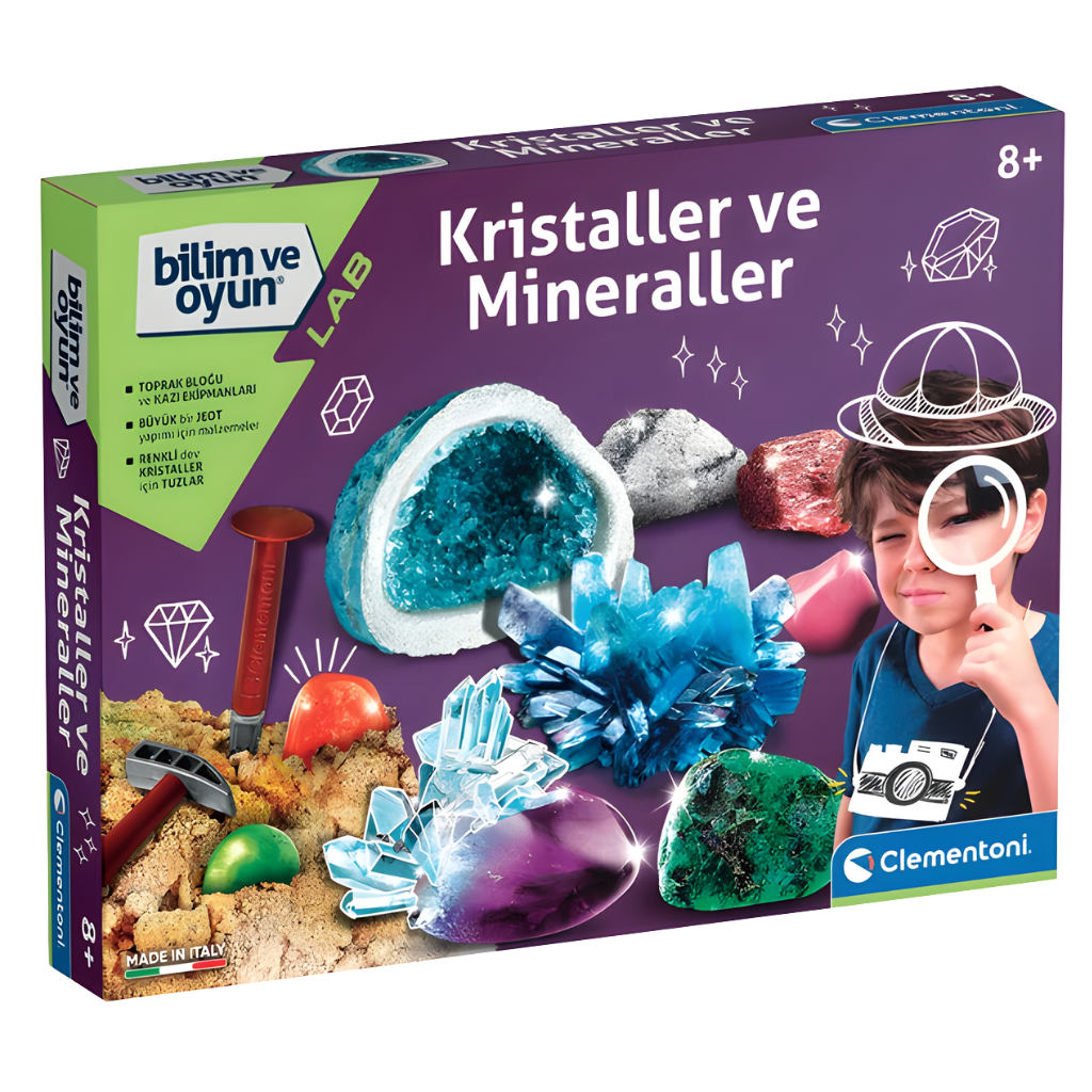 Clementoni Bilim ve Oyun Kristaller ve Mineraller