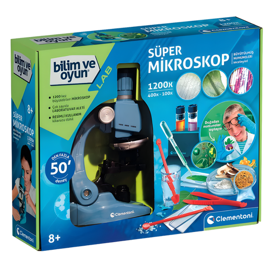 Clementoni Bilim Ve Oyun Süper Mikroskop